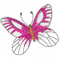 Butterfly Embroidery Design 11